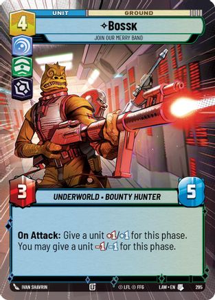 Bossk - Join Our Merry Band (Hyperspace) (265) - A Lawless Time - A Lawless Time - Card Brawlers | Quebec | Canada |