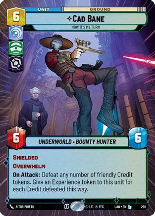 Cade Bane - Now It's My Turn (Hyperspace) (296) - A Lawless Time - A Lawless Time - Card Brawlers | Quebec | Canada |