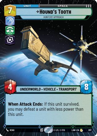 Hound's Tooth - Hunters' Approach (Hyperspace) (297) - A Lawless Time - A Lawless Time - Card Brawlers | Quebec | Canada |