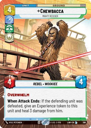 Chewbacca - Mighty Rescuer (Hyperspace) (298) - A Lawless Time - A Lawless Time - Card Brawlers | Quebec | Canada |