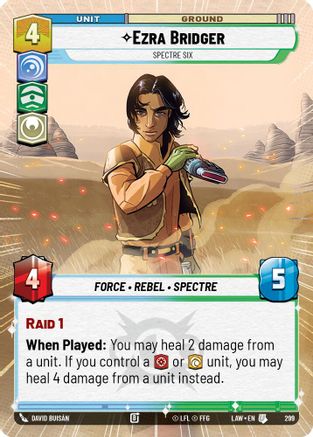 Ezra Bridger - Spectre Six (Hyperspace) (299) - A Lawless Time - A Lawless Time - Card Brawlers | Quebec | Canada |