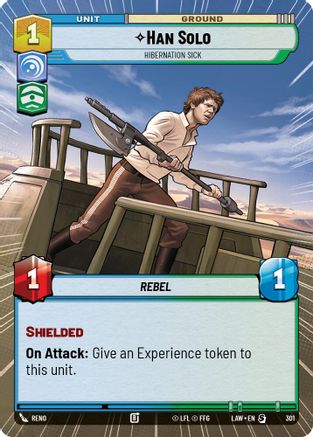 Han Solo - Hibernation Sick (Hyperspace) (301) - A Lawless Time - A Lawless Time - Card Brawlers | Quebec | Canada |