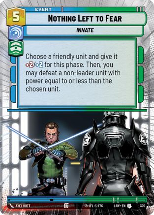 Nothing Left to Fear (Hyperspace) (305) - A Lawless Time - A Lawless Time - Card Brawlers | Quebec | Canada |