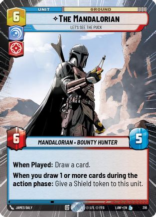 The Mandalorian - Let's See The Puck (Hyperspace) (316) - A Lawless Time - A Lawless Time - Card Brawlers | Quebec | Canada |