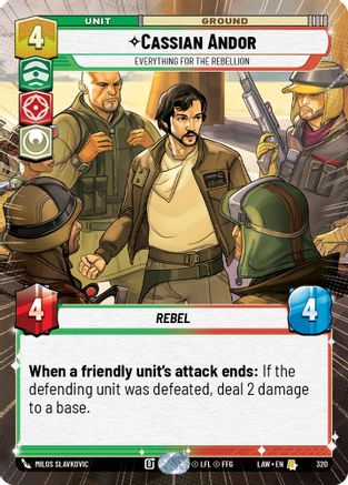 Cassian Andor - Everything for the Rebellion (Hyperspace) (320) - A Lawless Time - A Lawless Time - Card Brawlers | Quebec | Canada |