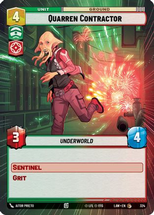 Quarren Contractor (Hyperspace) (324) - A Lawless Time - A Lawless Time - Card Brawlers | Quebec | Canada |