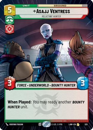 Asajj Ventress - Reluctant Hunter (Hyperspace) (325) - A Lawless Time - A Lawless Time - Card Brawlers | Quebec | Canada |