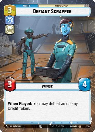 Defiant Scrapper (Hyperspace) (326) - A Lawless Time - A Lawless Time - Card Brawlers | Quebec | Canada |