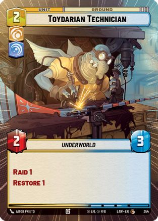 Toydarian Technician (Hyperspace) (354) - A Lawless Time - A Lawless Time - Card Brawlers | Quebec | Canada |