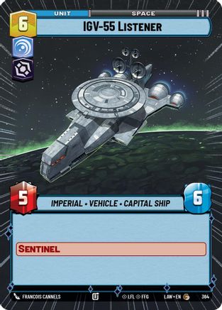 IGV-55 Listener (Hyperspace) (364) - A Lawless Time - A Lawless Time - Card Brawlers | Quebec | Canada |