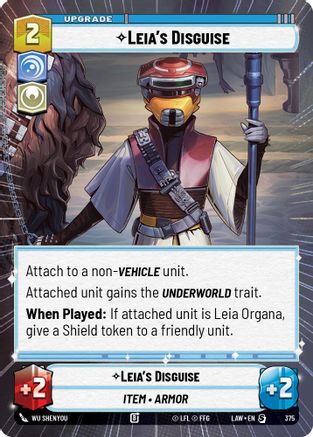 Leia's Disguise (Hyperspace) (375) - A Lawless Time - A Lawless Time - Card Brawlers | Quebec | Canada |