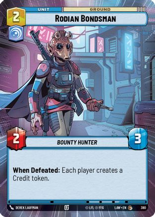 Rodian Bondsman (Hyperspace) (380) - A Lawless Time - A Lawless Time - Card Brawlers | Quebec | Canada |