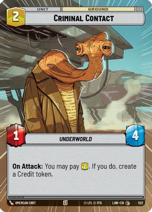 Criminal Contact (Hyperspace) (381) - A Lawless Time - A Lawless Time - Card Brawlers | Quebec | Canada |