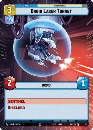 Droid Laser Turret (Hyperspace) (382) - A Lawless Time - A Lawless Time - Card Brawlers | Quebec | Canada |