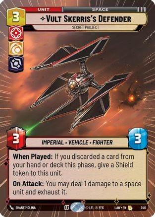 Vult Skerris's Defender - Secret Project (Hyperspace) (389) - A Lawless Time - A Lawless Time - Card Brawlers | Quebec | Canada |