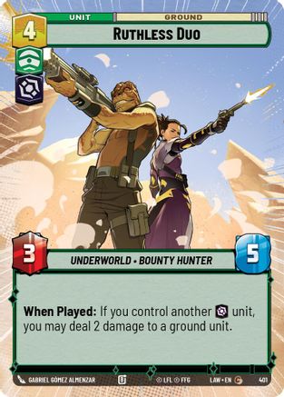 Ruthless Duo (Hyperspace) (401) - A Lawless Time - A Lawless Time - Card Brawlers | Quebec | Canada |