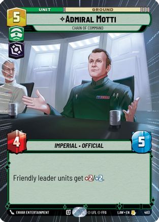 Admiral Motti - Chain of Command (Hyperspace) (403) - A Lawless Time - A Lawless Time - Card Brawlers | Quebec | Canada |