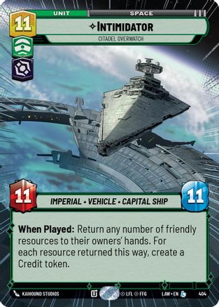 Intimidator - Citadel Overwatch (Hyperspace) (404) - A Lawless Time - A Lawless Time - Card Brawlers | Quebec | Canada |