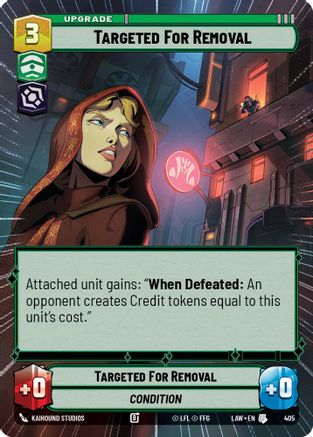 Targeted for Removal (Hyperspace) (405) - A Lawless Time - A Lawless Time - Card Brawlers | Quebec | Canada |