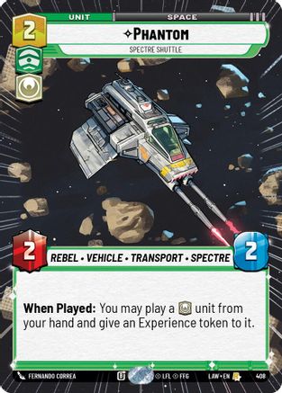 Phantom - Spectre Shuttle (Hyperspace) (408) - A Lawless Time - A Lawless Time - Card Brawlers | Quebec | Canada |