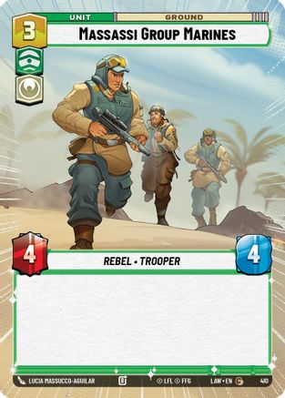 Massassi Group Marines (Hyperspace) (410) - A Lawless Time - A Lawless Time - Card Brawlers | Quebec | Canada |