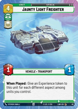 Jaunty Light Frieghter (Hyperspace) (411) - A Lawless Time - A Lawless Time - Card Brawlers | Quebec | Canada |