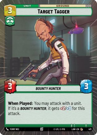 Target Tagger (Hyperspace) (421) - A Lawless Time - A Lawless Time - Card Brawlers | Quebec | Canada |