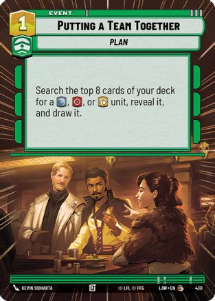 Putting a Team Together (Hyperspace) (430) - A Lawless Time - A Lawless Time - Card Brawlers | Quebec | Canada |