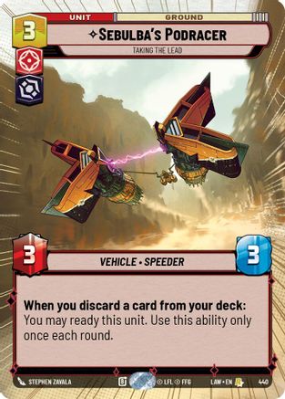 Sebulba's Podracer - Taking the Lead (Hyperspace) (440) - A Lawless Time - A Lawless Time - Card Brawlers | Quebec | Canada |