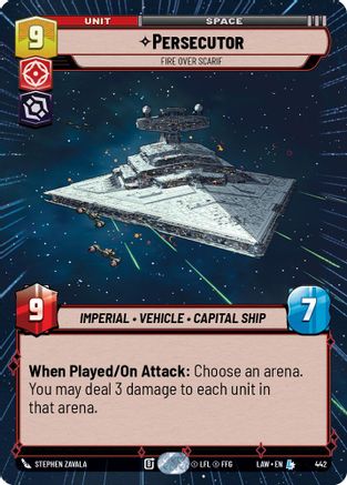 Persecutor - Fire Over Scarif (Hyperspace) (442) - A Lawless Time - A Lawless Time - Card Brawlers | Quebec | Canada |
