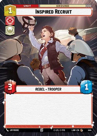Inspired Recruit (Hyperspace) (444) - A Lawless Time - A Lawless Time - Card Brawlers | Quebec | Canada |
