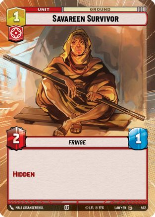 Savareen Survivor (Hyperspace) (452) - A Lawless Time - A Lawless Time - Card Brawlers | Quebec | Canada |