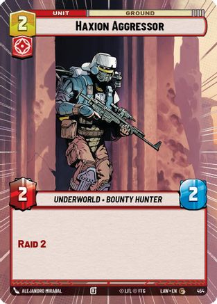 Haxion Aggressor (Hyperspace) (454) - A Lawless Time - A Lawless Time - Card Brawlers | Quebec | Canada |
