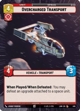 Overcharged Transport (Hyperspace) (459) - A Lawless Time - A Lawless Time - Card Brawlers | Quebec | Canada |