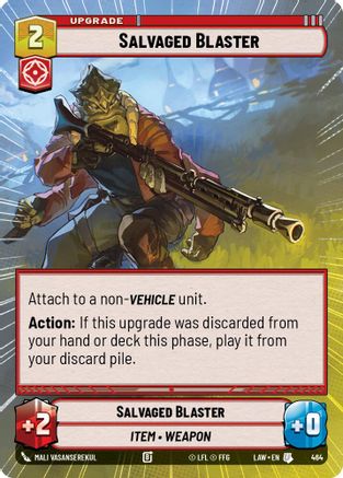 Salvaged Blaster (Hyperspace) (464) - A Lawless Time - A Lawless Time - Card Brawlers | Quebec | Canada |