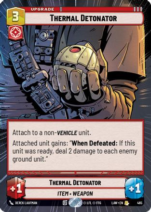 Thermal Detonator (Hyperspace) (465) - A Lawless Time - A Lawless Time - Card Brawlers | Quebec | Canada |
