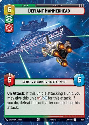 Defiant Hammerhead (Hyperspace) (467) - A Lawless Time - A Lawless Time - Card Brawlers | Quebec | Canada |