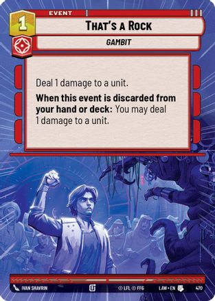 That's a Rock (Hyperspace) (470) - A Lawless Time - A Lawless Time - Card Brawlers | Quebec | Canada |