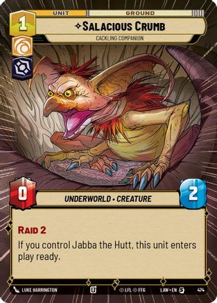 Salacious Crumb - Cackling Companion (Hyperspace) (474) - A Lawless Time - A Lawless Time - Card Brawlers | Quebec | Canada |