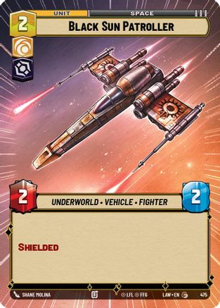 Black Sun Patroller (Hyperspace) (475) - A Lawless Time - A Lawless Time - Card Brawlers | Quebec | Canada |