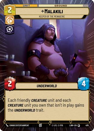 Malakili - Keeper of the Menagerie (Hyperspace) (476) - A Lawless Time - A Lawless Time - Card Brawlers | Quebec | Canada |