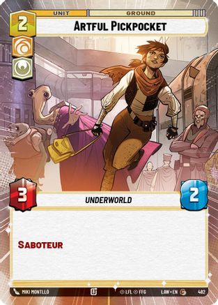 Artful Pickpocket (Hyperspace) (482) - A Lawless Time - A Lawless Time - Card Brawlers | Quebec | Canada |