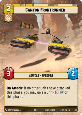 Canyon Frontrunner (Hyperspace) (492) - A Lawless Time - A Lawless Time - Card Brawlers | Quebec | Canada |