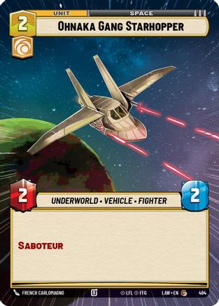 Ohnaka Gang Starhopper (Hyperspace) (494) - A Lawless Time - A Lawless Time - Card Brawlers | Quebec | Canada |