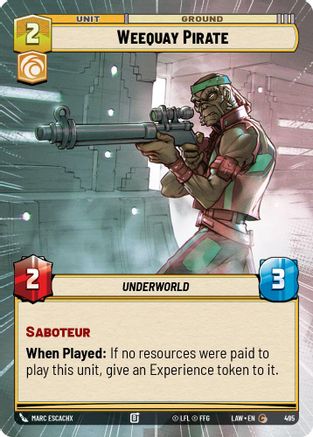 Weequay Pirate (Hyperspace) (512) - A Lawless Time - A Lawless Time - Card Brawlers | Quebec | Canada |