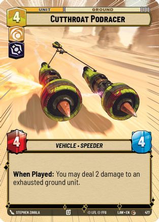 Cutthroat Podracer (Hyperspace) (522) - A Lawless Time - A Lawless Time - Card Brawlers | Quebec | Canada |