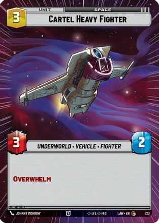Cartel Heavy Fighter (Hyperspace) (523) - A Lawless Time - A Lawless Time - Card Brawlers | Quebec | Canada |