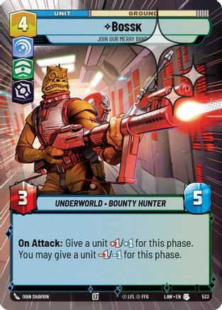 Bossk - Join Our Merry Band (Hyperspace Foil) (295) - A Lawless Time Foil - A Lawless Time - Card Brawlers | Quebec | Canada |