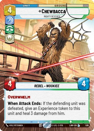 Chewbacca - Mighty Rescuer (Hyperspace Foil) (298) - A Lawless Time Foil - A Lawless Time - Card Brawlers | Quebec | Canada |