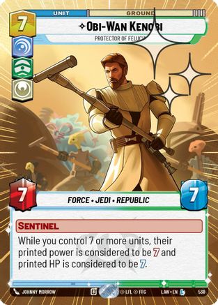 Obi-Wan Kenobi - Protector of Felucia (Hyperspace Foil) (300) - A Lawless Time Foil - A Lawless Time - Card Brawlers | Quebec | Canada |